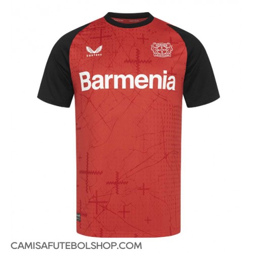 Camisa de time de futebol Bayer Leverkusen Replicas 1º Equipamento 2024-25 Manga Curta